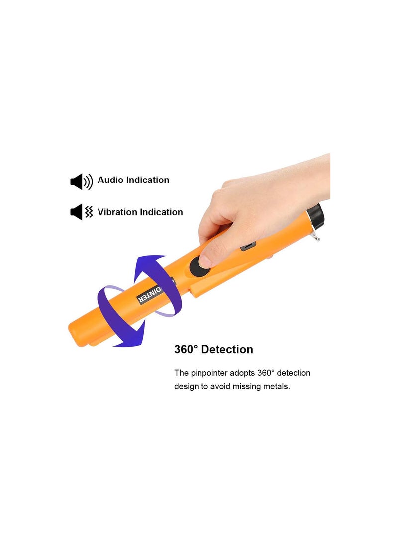 GGOOT Portable Metal Detector, High Sensitivity IP66 Waterproof 360° Scan Treasure Hunting Gold Silver Portable for Kids and Beginners  - Image 4