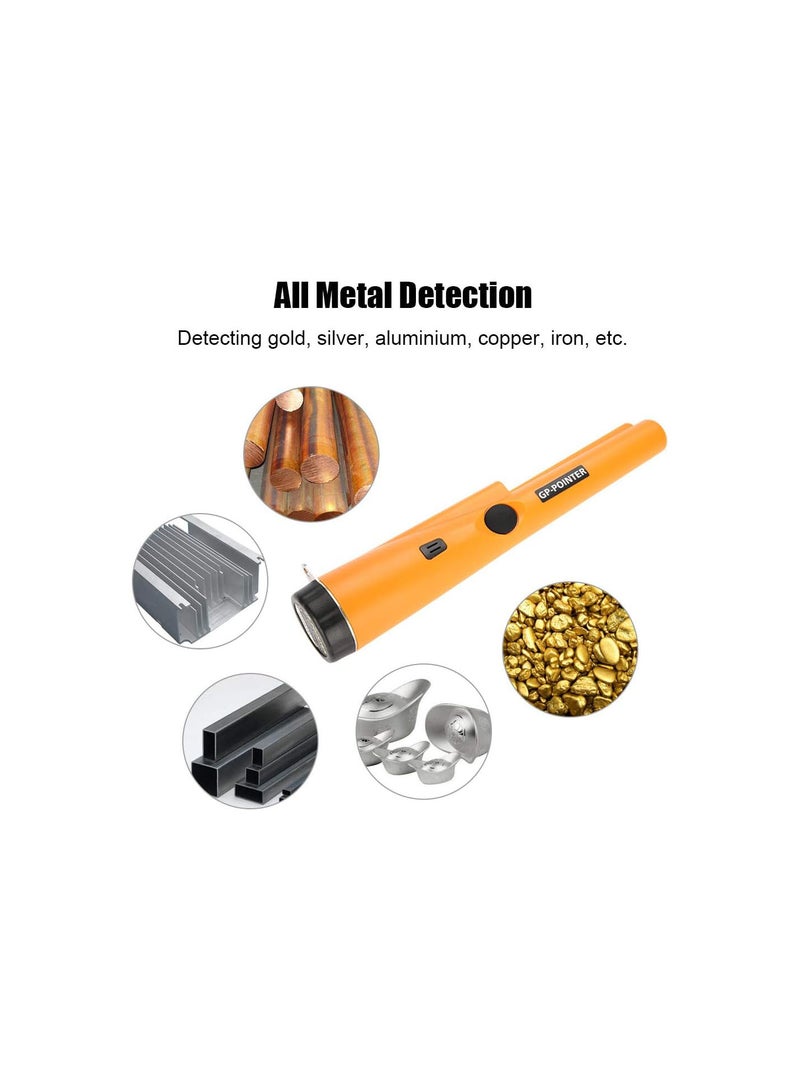 GGOOT Portable Metal Detector, High Sensitivity IP66 Waterproof 360° Scan Treasure Hunting Gold Silver Portable for Kids and Beginners  - Image 3