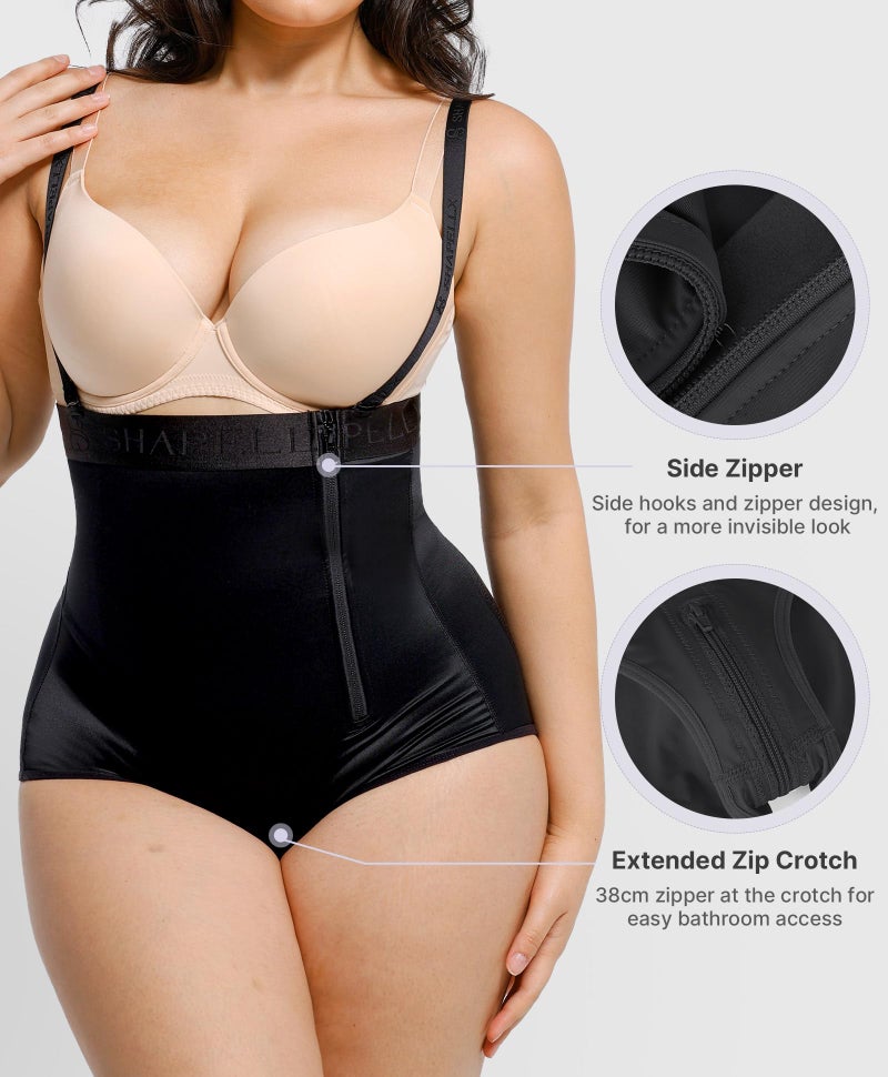 SHAPELLX Women Shapewear Tummy Control Panties High Waist Shaping Body Shaper (XX-Large Black) - Image 4