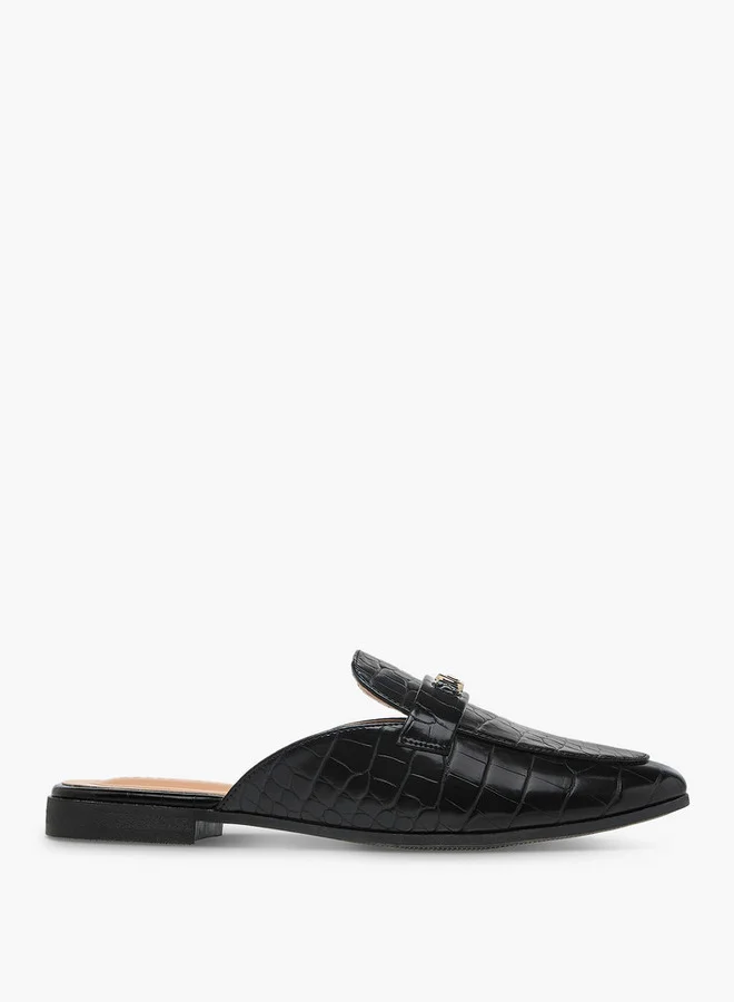 سيليست Women's Textured Slip-On Mules