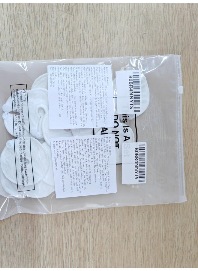 كينغدير 100 قطعة من وسادات أنبوب التغذية المعوي وأغطية أزرار أنبوب التغذية المعوي وحامل وسادات التغذية البريتونية والبطنية وأغطية الأزرار الناعمة الماصة وحامل الرعاية التمريضية - Image 4