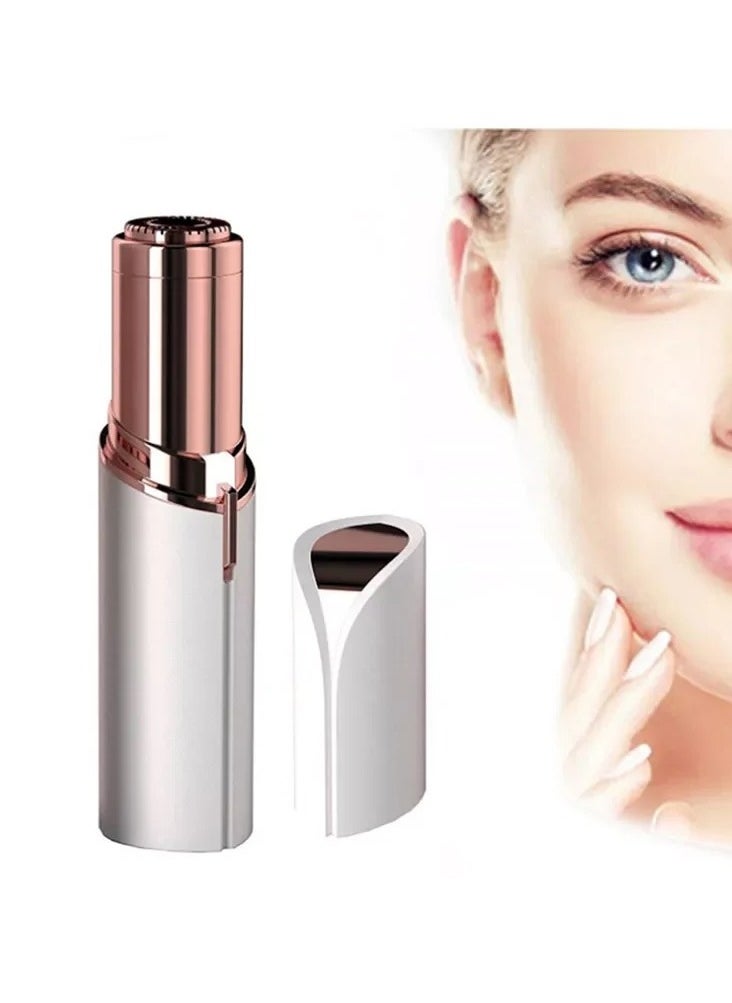 VIO Facial Women Hair Remover and Eyebrow Trimmer Painless Precision Portable Razor for Face Rechargeable Lipstick Style Trimmer for Lips Nose Chin and Facial Hair Lipstick Style Remover  - Image 1