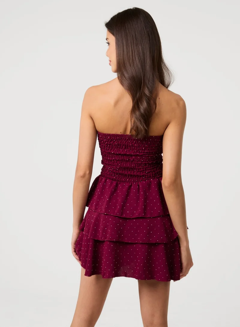 بينك فانيلا فستان تنورة ديامانتي رارا