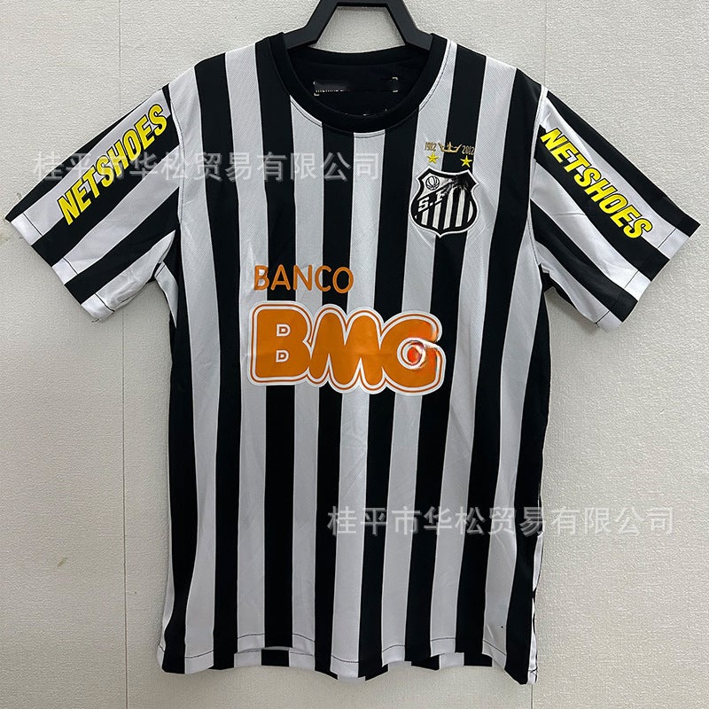 Retro Juventus Santos Football Uniform Sports Short-Sleeved Casual Wear - Image 5