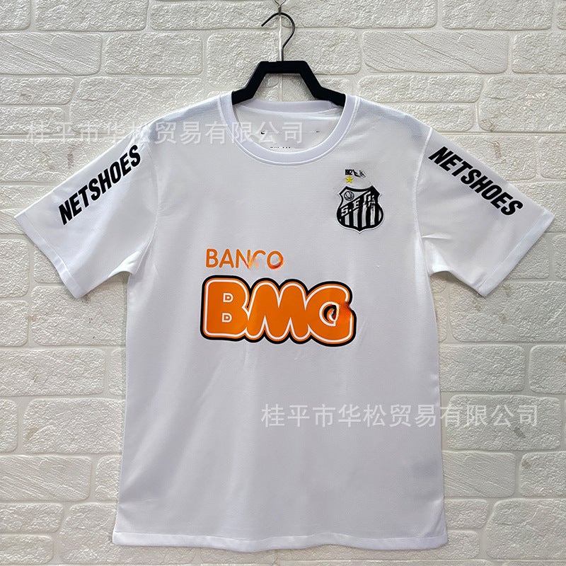Retro Juventus Santos Football Uniform Sports Short-Sleeved Casual Wear - Image 3