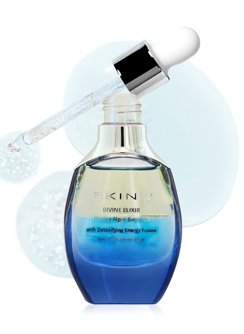 Skinn SKINN Firming Algae Oil, Anti Aging Facial Oil for Fine Lines and Wrinkles, 1oz - Lightweight Moisturizer for a Smooth, Glowing, & Healthy-Looking Skin - Hydrating Face Serum for Dry Skin Texture  - Image 1
