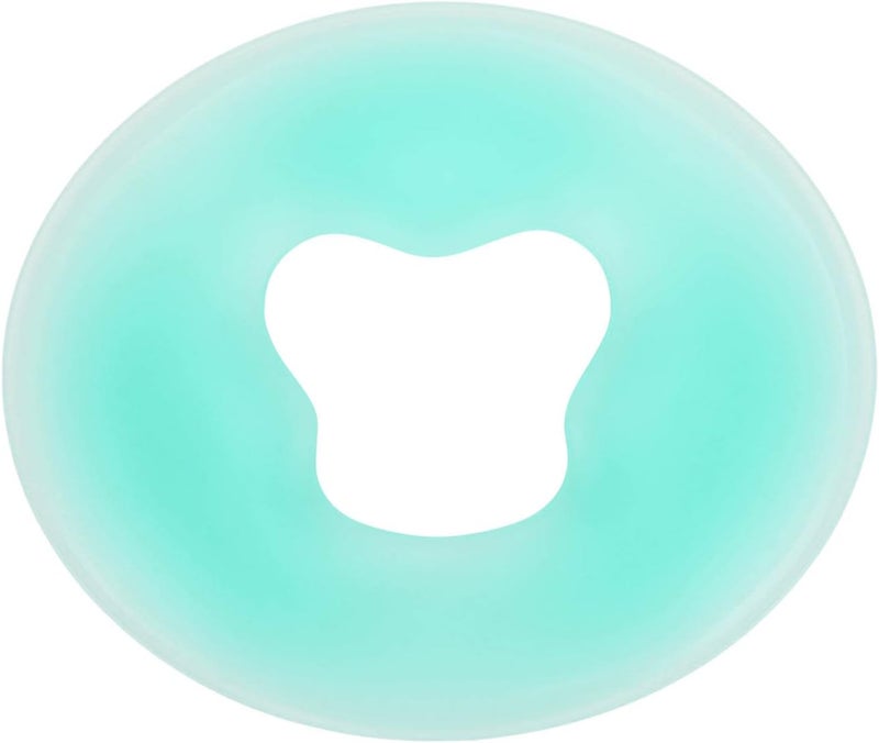 klarako Silicone Pillow, Soft Comfortable Skin Friendly Round Massage Face Pillow Skin Care Headrest Silicone Face Cushion for Beauty Salon (Blue) - Image 1