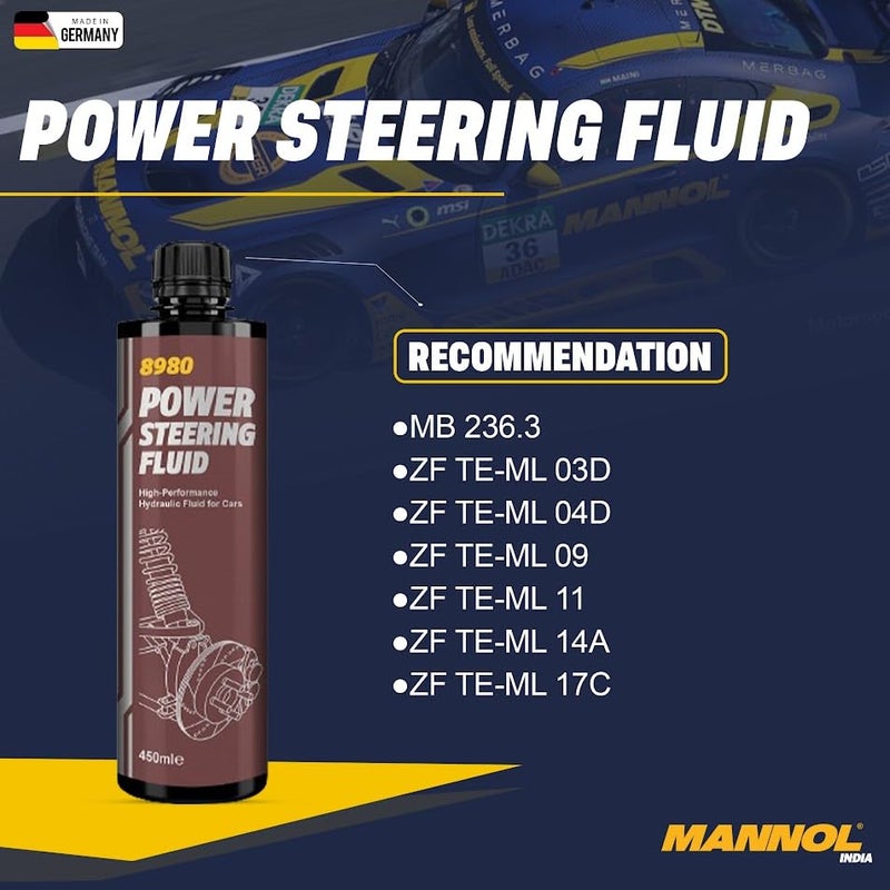 Mannol Power Steering Fluid and Clutch Hydraulic Systems - Image 3