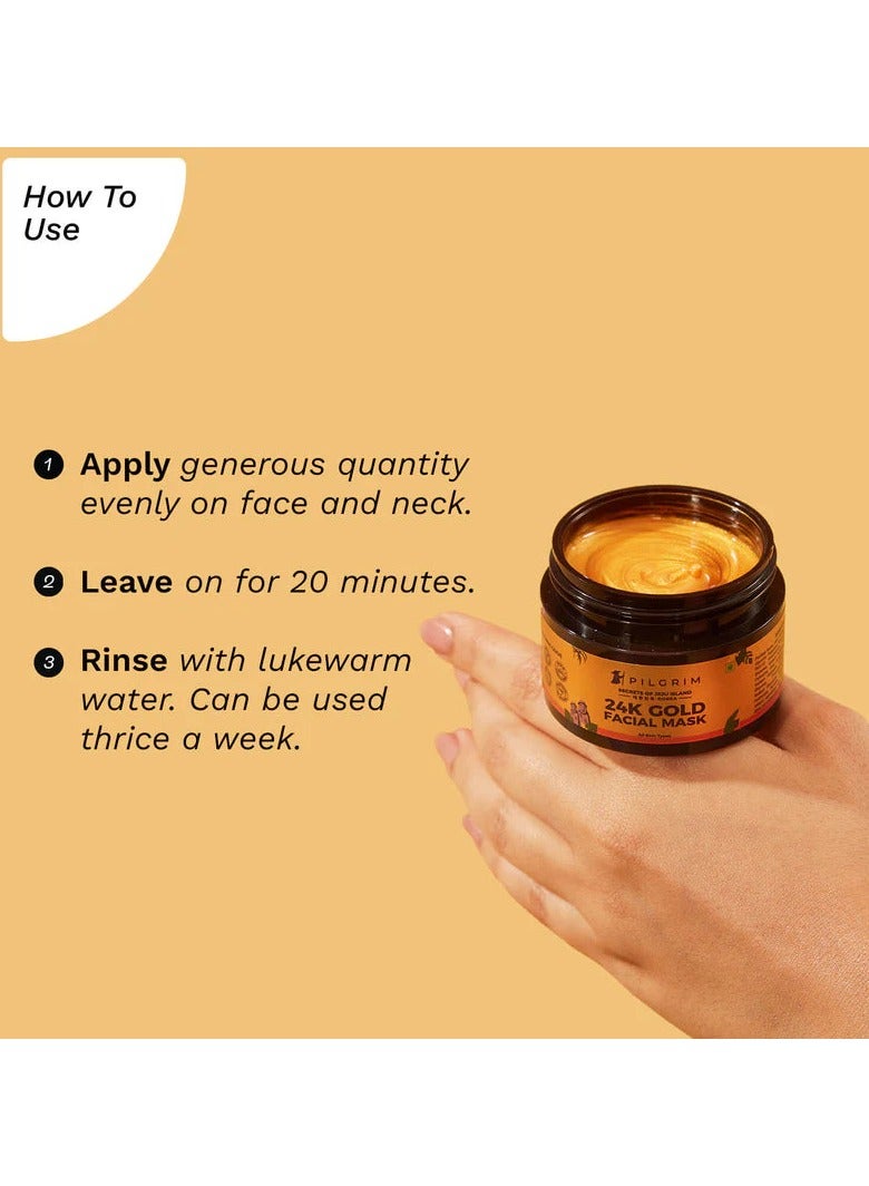 PILGRIM 24K Gold Facial Mask 8g - Image 3