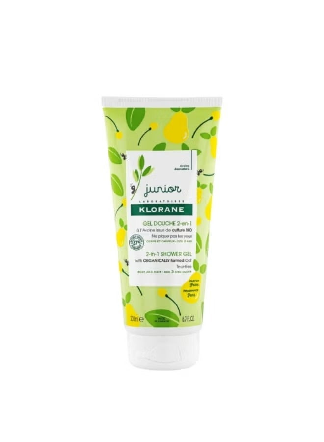 Klorane Junior 2in1 Shower Gel Body and Hair 200 ml - Image 1
