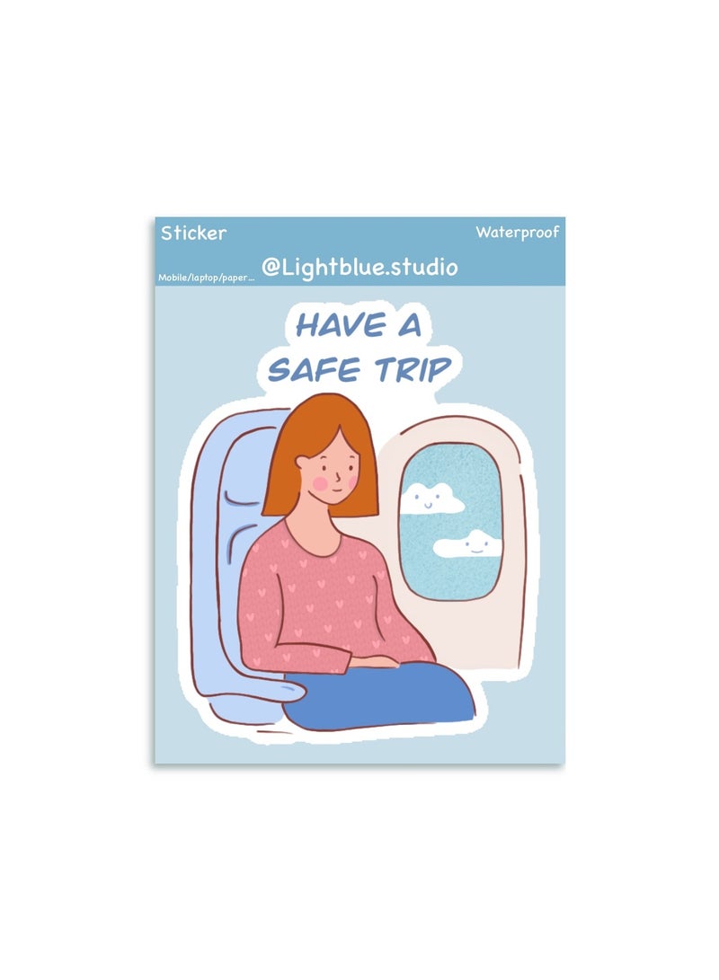 Boomah Accessories 1-Piece Creative Travel Waterproof Vinyl Stickers, for Laptop , Mobile , Mug , Suitcase , Guitar for kids, adult , girls, nursery 8x6cm - Image 2