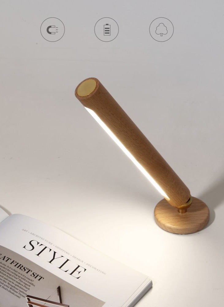 Led Wall Lamp, Indoor Touch Control Rechargeable Battery Light Bar,360° Rotating Wall Sconce Dimming Detachable Magnetic Wall Lights for Bedroom Bedside - Image 4