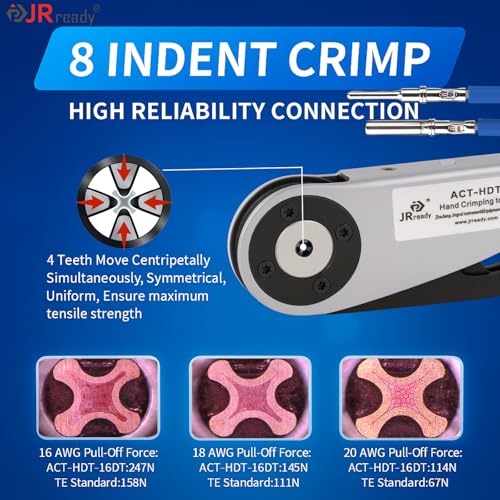 JRready DW5011 Deutsch Connector Kit - DT Connectors 2 3 4 6 Pin, Size 16# Solid Contacts16-20 AWG, Deutsch Crimp Tool, Deutsch Pin Removal Tool. Waterproof Automotive Connectors - Image 3