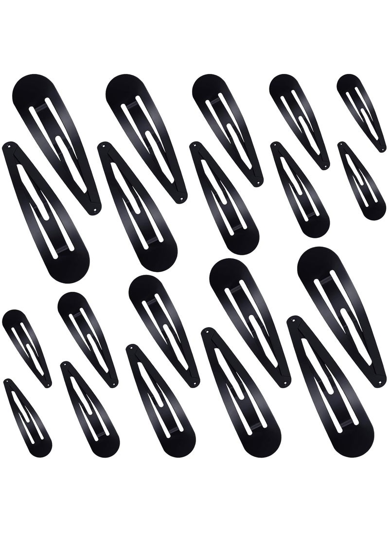 WILLBOND - WILLBOND 40 Piece Barrettes Women Snap Hair Clips Women Large Metal Snap Nonslip Hair Clip Accessories, 3.5 Inch, 3.1 Inch, 2.8 Inch, 2.4 Inch, 2 Inch(Black) - Image 1