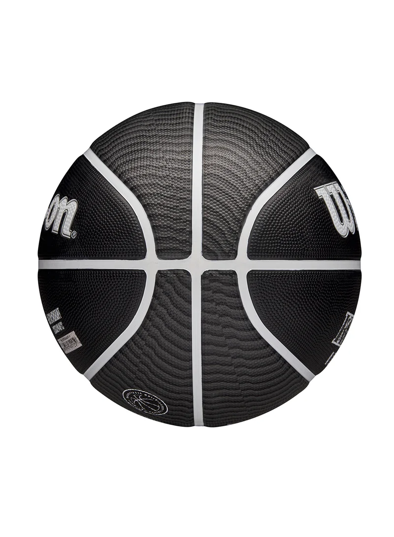 Wilson NBA Player Icon Outdoor Basketball - Durant - Size 7 for +12 years old and Adults - Black/White