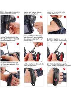 Y&D Universal Camera Wrist Hand Strap,Adjustable Leather Grip Strap,Photographers Wristband for DSLR  - Image 4
