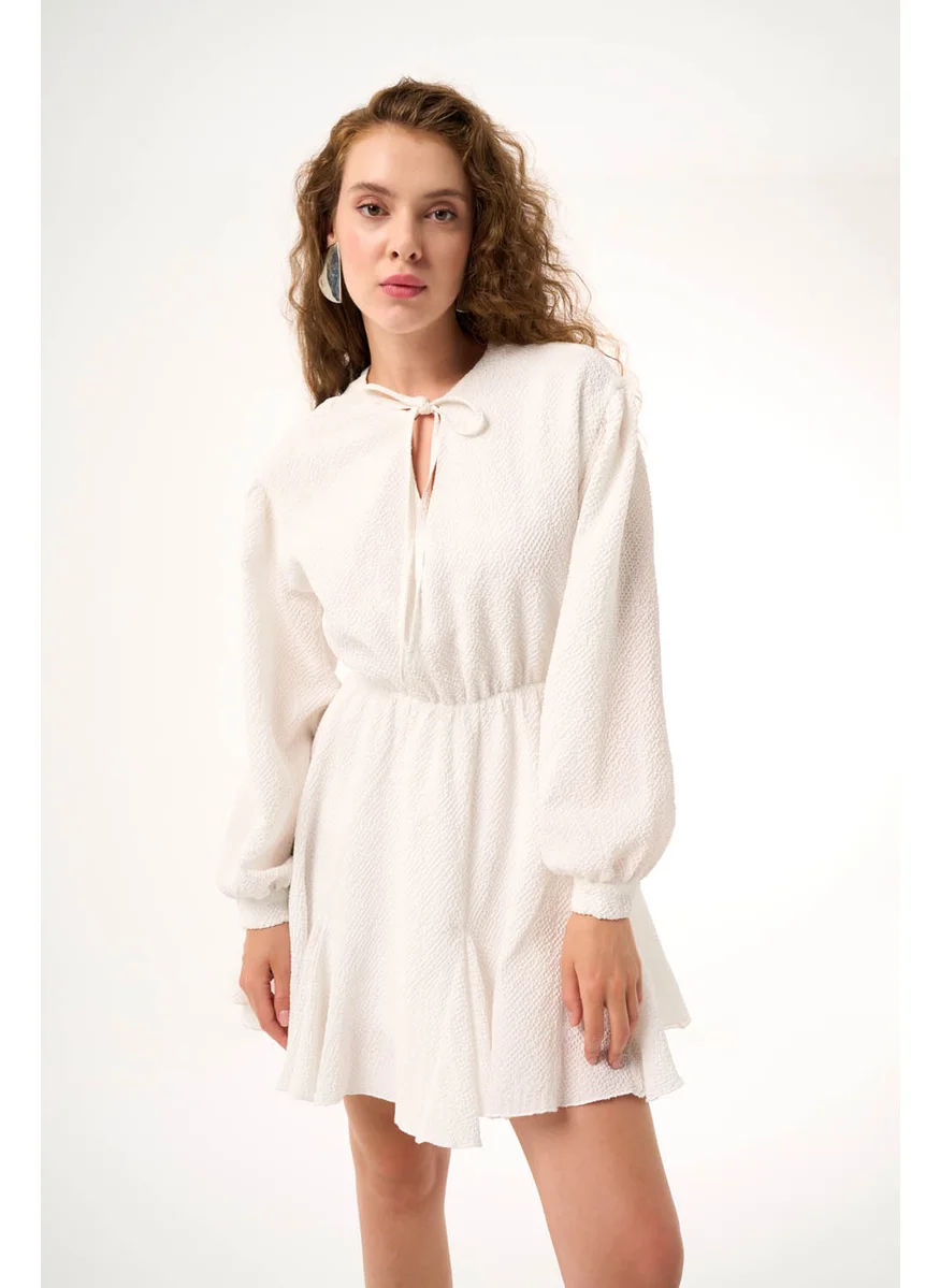 MIZALLE TIE SHIRT DRESS