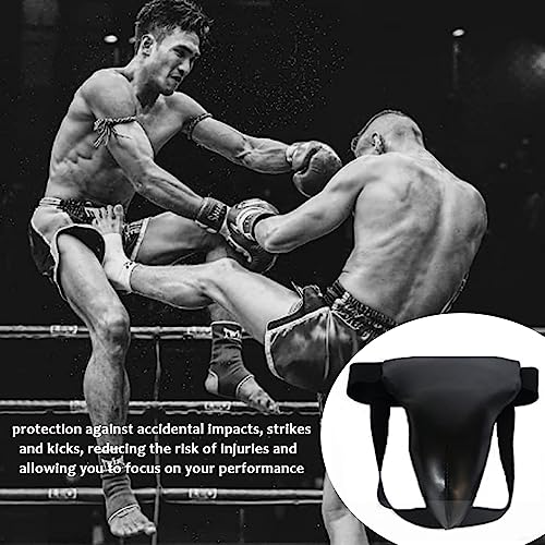 asdmm Men Boxing Groin Protector - Kickboxing Abdominal Support Gear Cup for Martial Arts, MMA Training Sports Fitness - Image 4