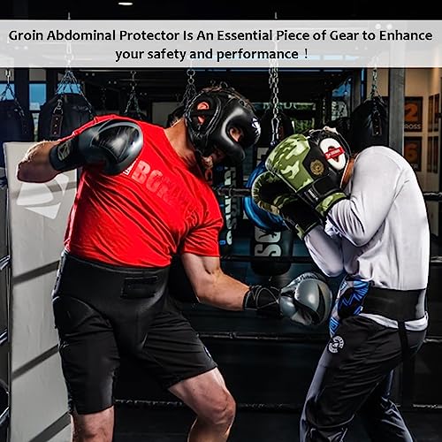 asdmm Men Boxing Groin Protector - Kickboxing Abdominal Support Gear Cup for Martial Arts, MMA Training Sports Fitness - Image 5