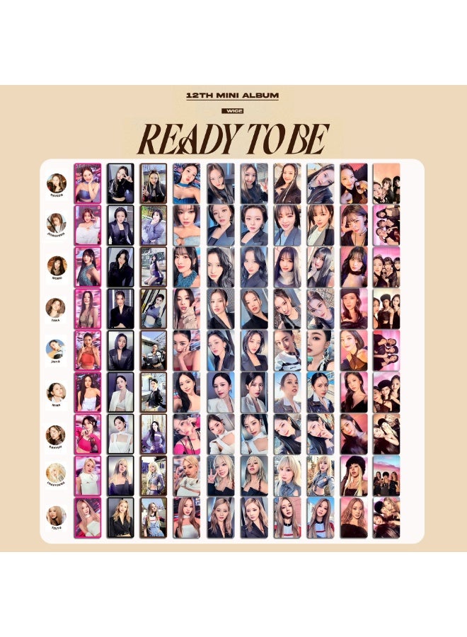 NIBEMINENT 9 Pcs Kpop TWICE Ready To Be Lomo Cards Card For Fans Collection Gifts - Image 2