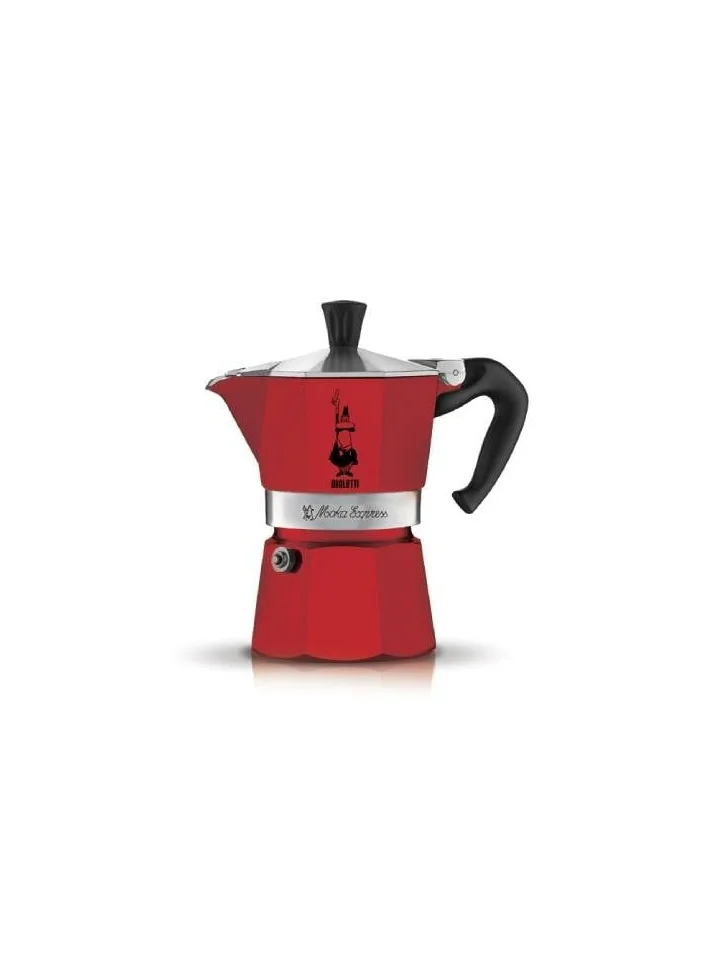 بياليتي Moka Express Espresso Maker Red 3 Cups