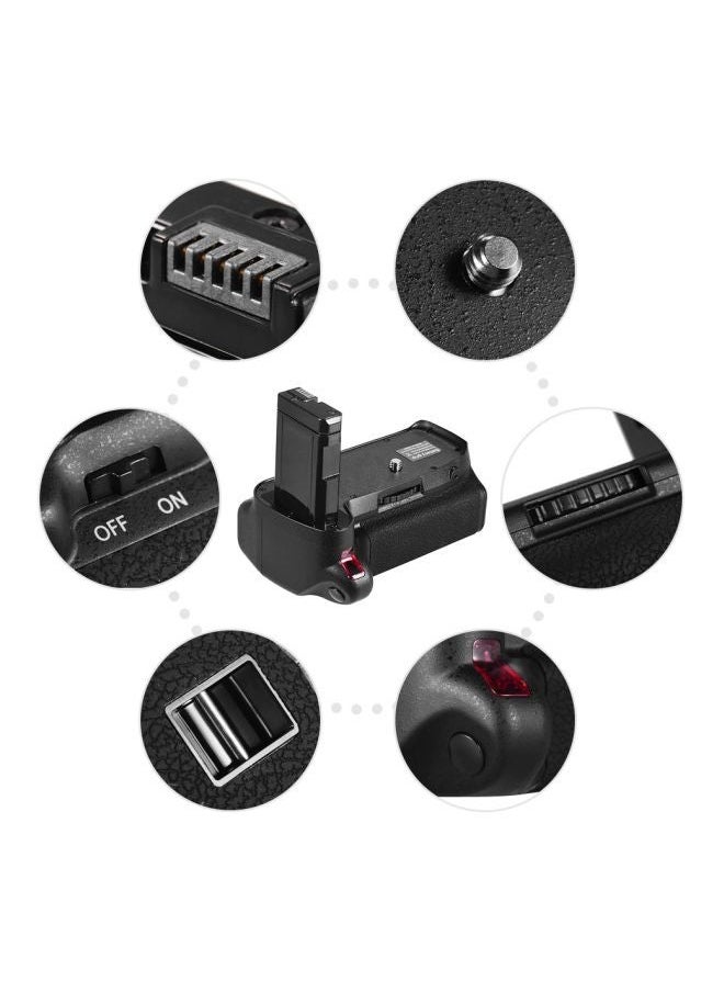 NIBEMINENT - Replacement Vertical Battery Grip With Remote Control For Nikon D5300/D3300/D3200/D3100/DSLR Camera Black/Silver - Image 1