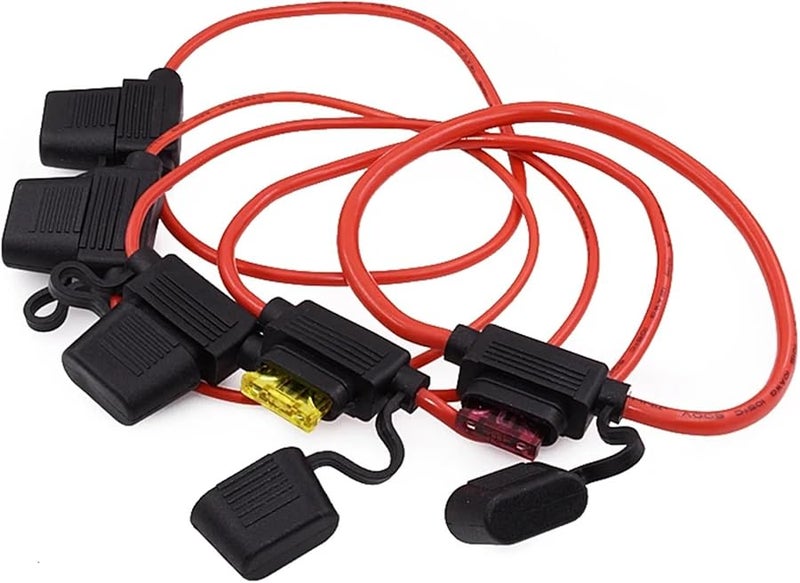 35A Small 16AWG Waterproof Auto Fuse Holder Set With Blade Fuses 5A To 40A - Image 4