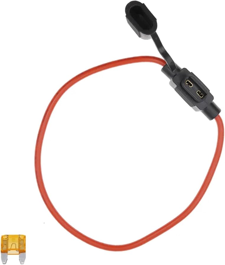 35A Small 16AWG Waterproof Auto Fuse Holder Set With Blade Fuses 5A To 40A - Image 2