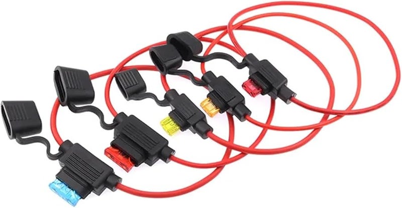 35A Small 16AWG Waterproof Auto Fuse Holder Set With Blade Fuses 5A To 40A - Image 3