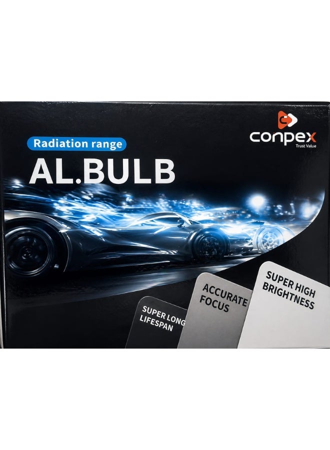 Conpex HID Xenon Headlight Bulb 5500K Super White Light High Brightness Long Range Beam Accurate Focus Fast Start Technology Long Lifespan Replacement Bulb for Enhanced Night Driving - Image 1