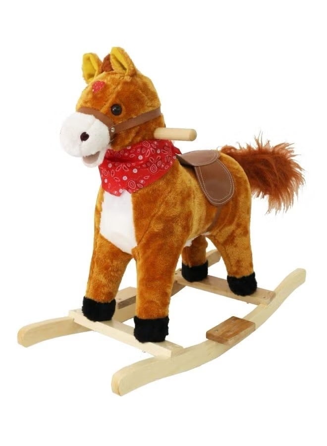 Toyshine Unicorn Horse Wooden Rocker - Image 1