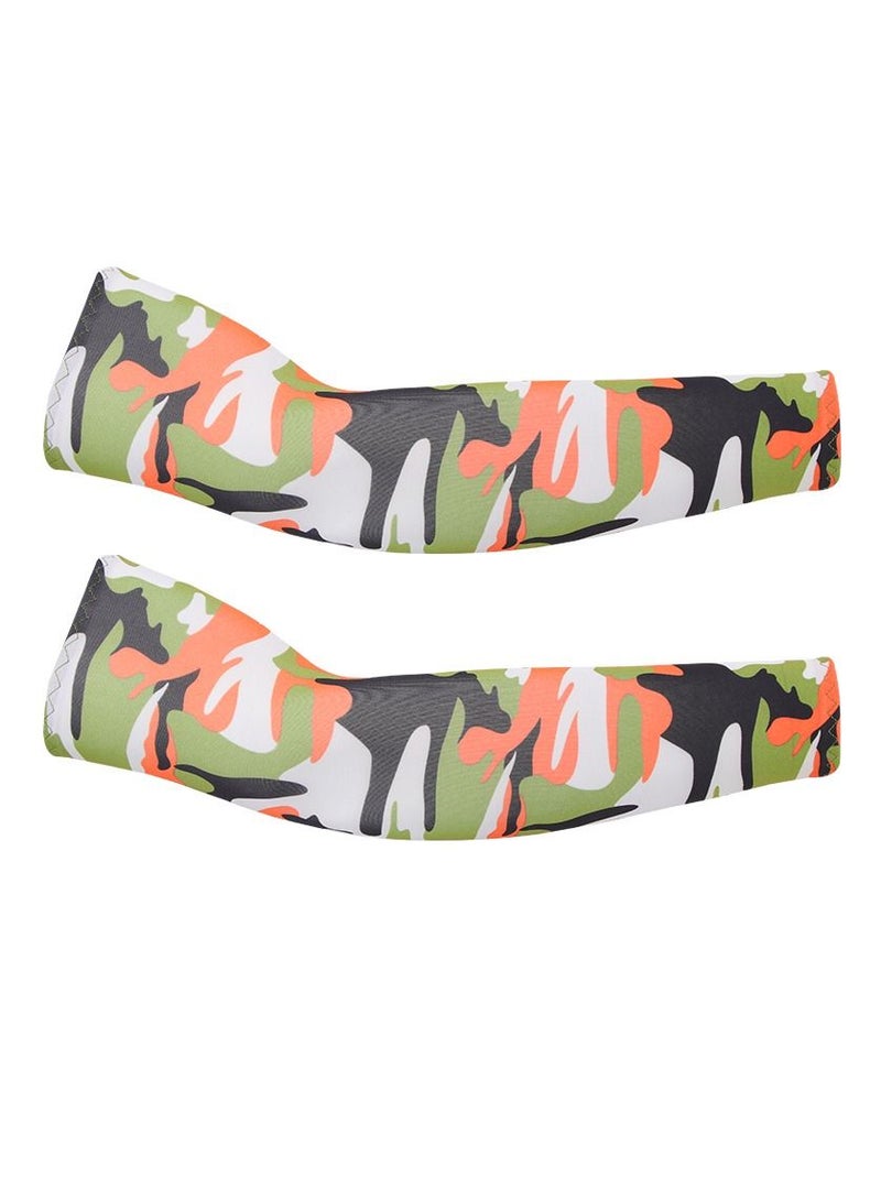 Loquat Sunshade Sports Outdoor Cycling Driving Gloves Arm Covers Ice Sleeves 