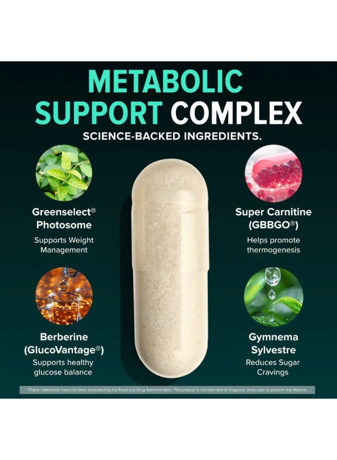 Nutrex Research Weight Management Berberine Complex Capsules With Chromium Gymnema Sylvestre Green Tea Extract and Dihydroberberine Stimulant Free 60 Count - Image 4