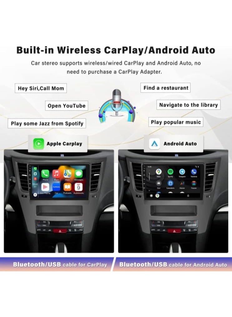 Smart One Android System for Subaru Outback/Legacy (2010–2014) – Bluetooth, Mirror-Link, Wi-Fi Wireless CarPlay, 2GB+32GB, FM Radio, GPS Navigation - Image 3