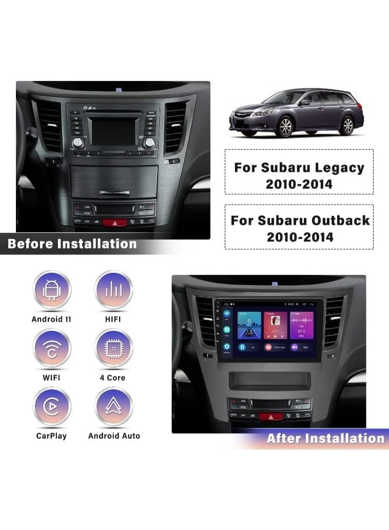 Smart One Android System for Subaru Outback/Legacy (2010–2014) – Bluetooth, Mirror-Link, Wi-Fi Wireless CarPlay, 2GB+32GB, FM Radio, GPS Navigation - Image 4