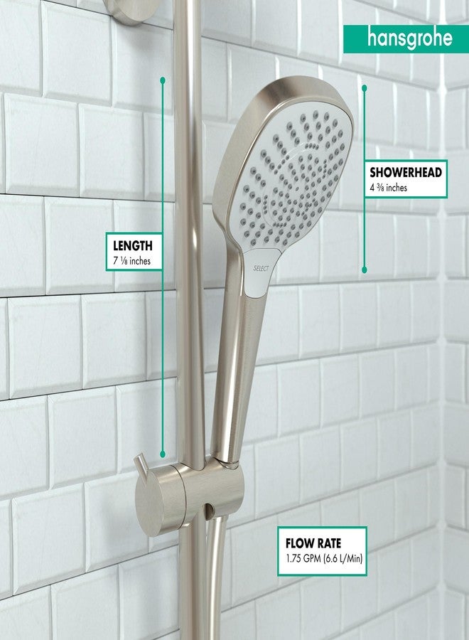 Hansgrohe رأس دش محمول هانزغروهي كرومّا سيلكت إي بتدفق منخفض 4 بوصة حديث 3 مطر ناعم، مطر مكثف، تدليك نابض 04723820 - Image 4