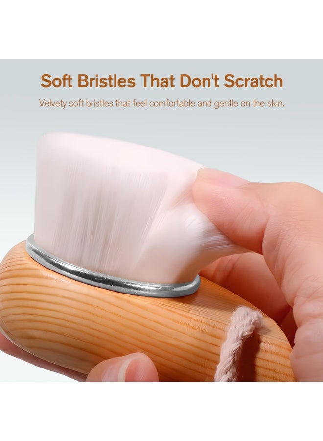 Facial Cleansing Brush , Soft Bristle Deep Pore Cleaner, Portable Beauty Brush with Ergonomic Handle - Image 5