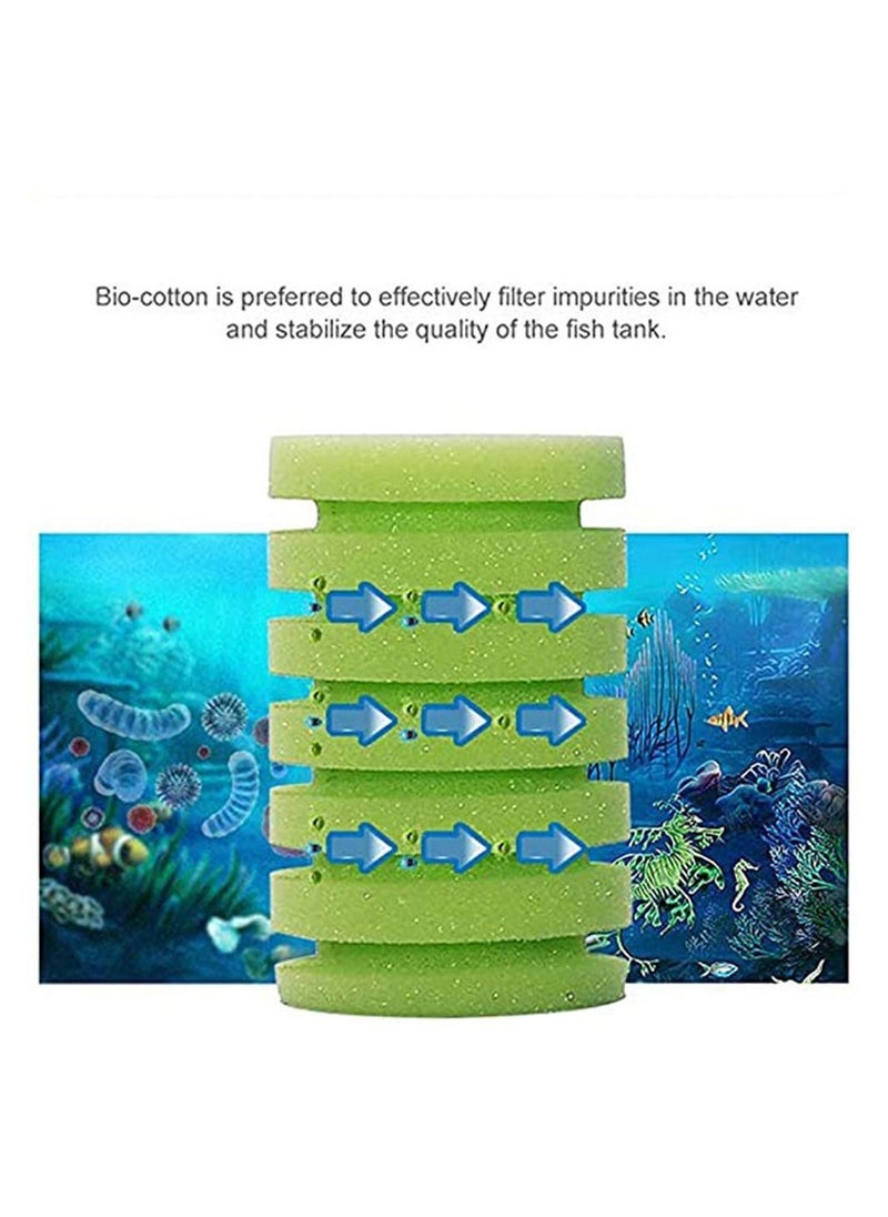 Y&D Fish Tank Filter Filter Media Biochemical Sponge Filters with Extendable Telescopic Air Flow Outlet Pump Driven for Aquarium  - Image 3