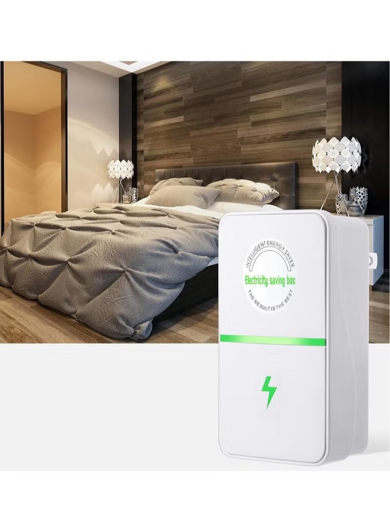 جهاز توفير الطاقة Home Smart Power Saver مع قابس المملكة المتحدة يوفر جهد تحكم فعال ومستقر وفعال مناسب لفندق متجر المكاتب المنزلية - Image 1