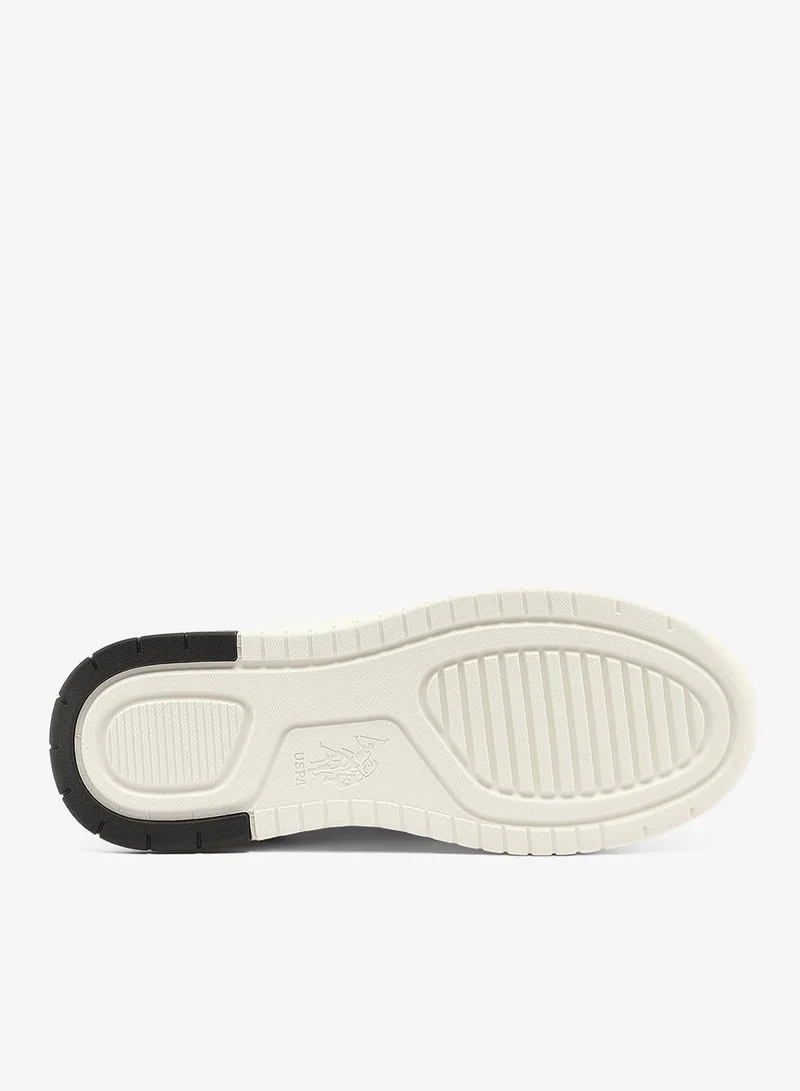 U.S. Polo Assn. black Women's Black Sneakers - Soft Pastel Accents with Retro-Inspired Design and Cushioned Sole for Effortless Style and Comfort for Women | Best Price UAE