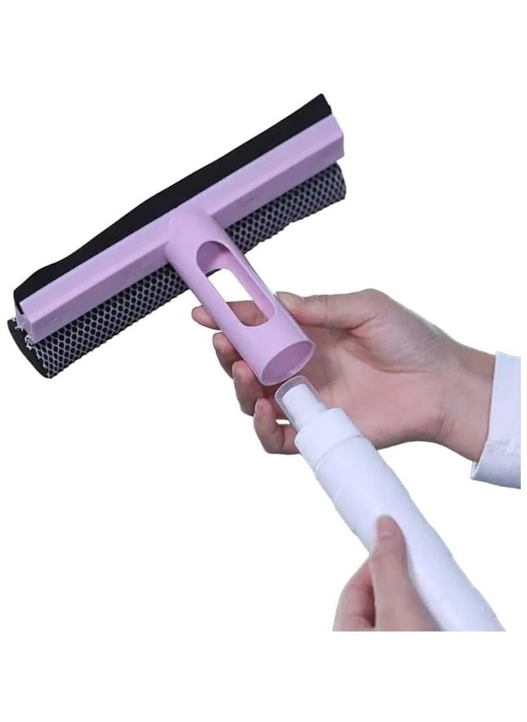 Generic Plastic glass swap with sprayer and sponge  -Multi Color  - Image 1