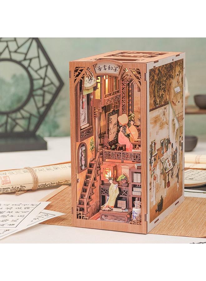 Bluejw Magic Pharmacist DIY Wooden 3D Handmade Assembled Book Stand Model Building Toy Gift - Image 1