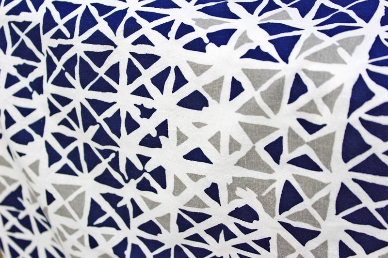 AURAVE Cotton 144 TC Bolster Cover (15"x30"_Blue) - Image 3