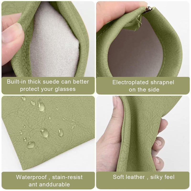 May Create MAYCREATE® Specs Case PU Sunglasses Case Pouch for Women Girls, Multi-purpose Lipstick Coin Purse Storage Bag, Eyeglass Case Pouches for Jewellery, Eyewear - Image 4