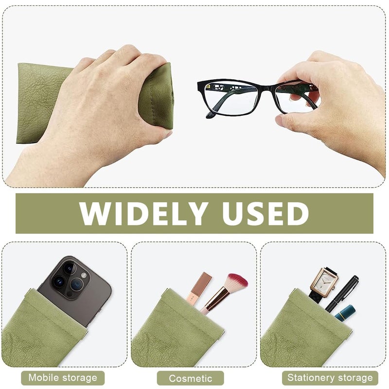 May Create MAYCREATE® Specs Case PU Sunglasses Case Pouch for Women Girls, Multi-purpose Lipstick Coin Purse Storage Bag, Eyeglass Case Pouches for Jewellery, Eyewear - Image 3