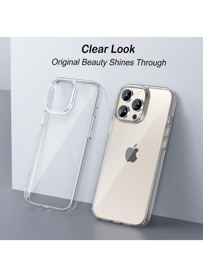 Berlia Clear Ice Case for iPhone 15 Pro Max - Slim, glossy, transparent protective cover; shock and scratch resistant; lightweight and durable; fingerprint-resistant clear back cover - Image 5
