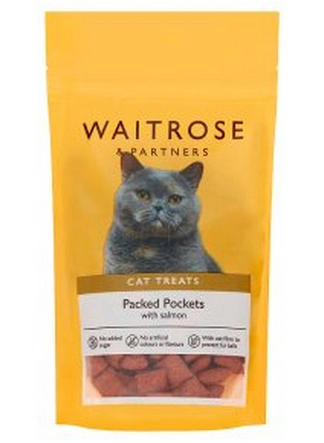 WAITROSE & PARTNERS - Cat Treats Packed Pockets With Salmon 65 G - Image 1