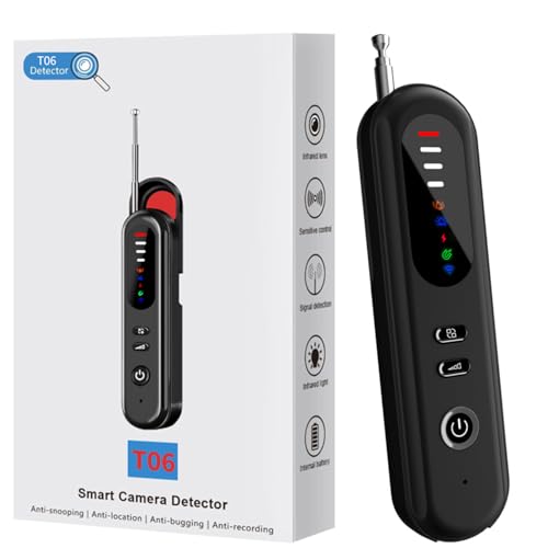 Lonazhna Hidden Camera Detector AntiSpy Camera Finder RF Signal WiFi Scanner GPS Tracker Bug Detector 6 Modes Portable Privacy Protector for Travel Hotel Car Bathroom Spy Device Detection Pen - Image 1