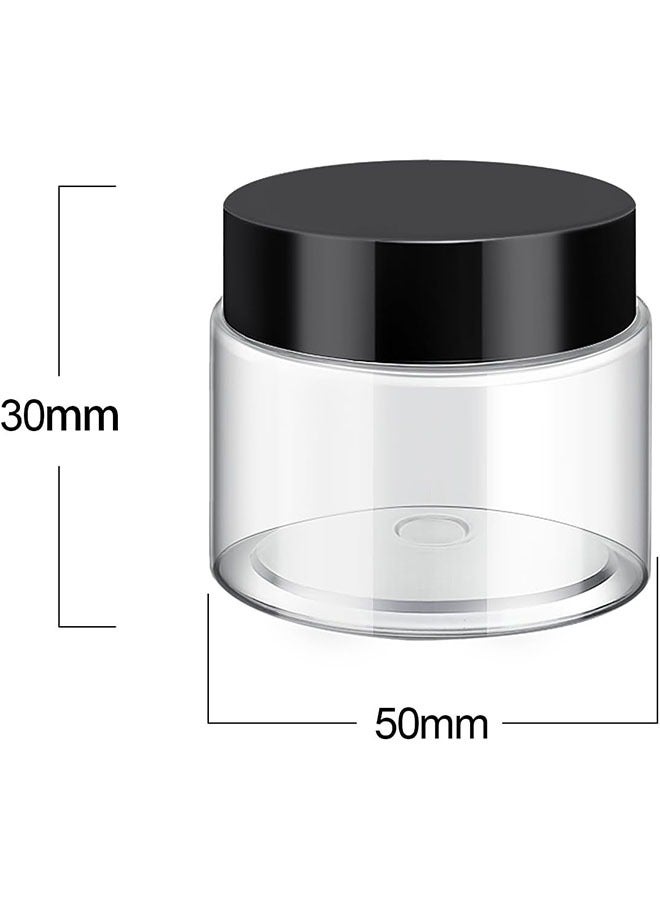 Geustos 1 Oz Cosmetic Cream Jars, 16-Pack, Small Plastic Storage Containers with Lids for Creams/Lotions  - Image 2