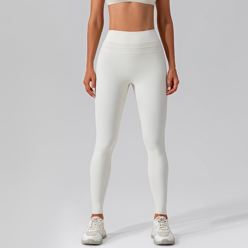 High Waist Tummy Control Yoga Pants for Women Light green  - Image 3